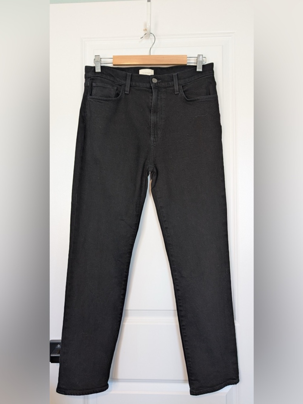 Favorite Daughter Women’s The Erin High Rise Straight Leg Jeans Black Size 29